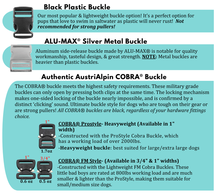 Fi Compatible Series 3 Side Release Buckle BioThane® Collar