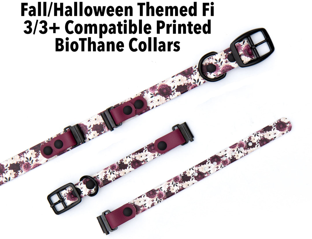 Fi Compatible Series 3/3+ Fall/Halloween BioThane Collars | SeaFlower Co