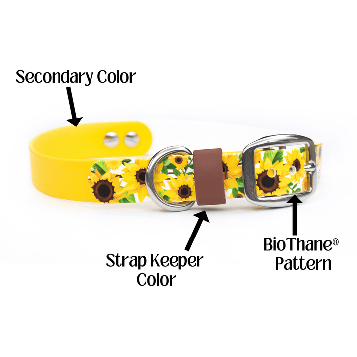 Fall Floral UV-Printed BioThane® Collar