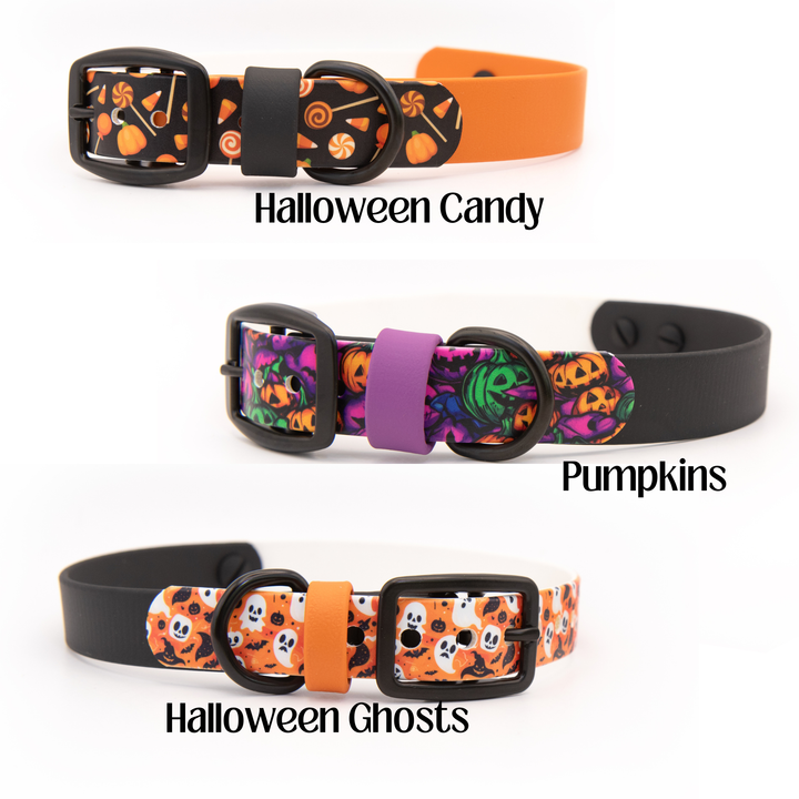 Halloween UV-Printed BioThane® Collar