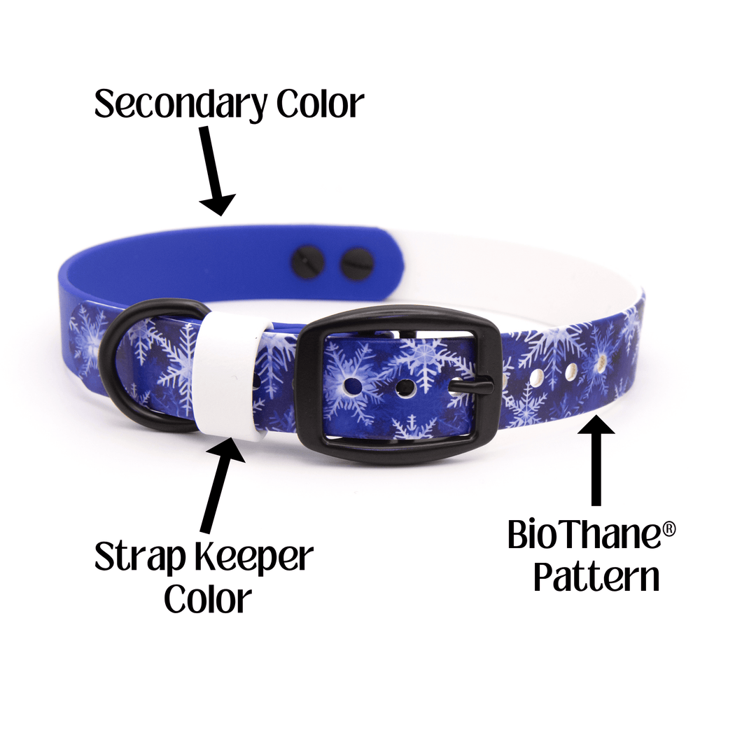 Christmas/Winter UV-Printed BioThane® Collar