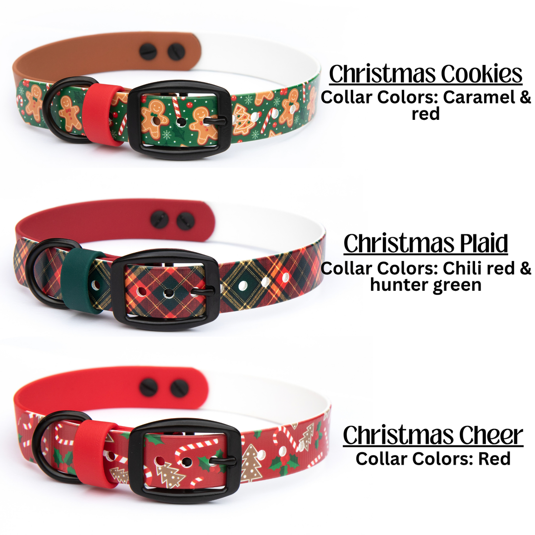 Christmas/Winter UV-Printed BioThane® Collar