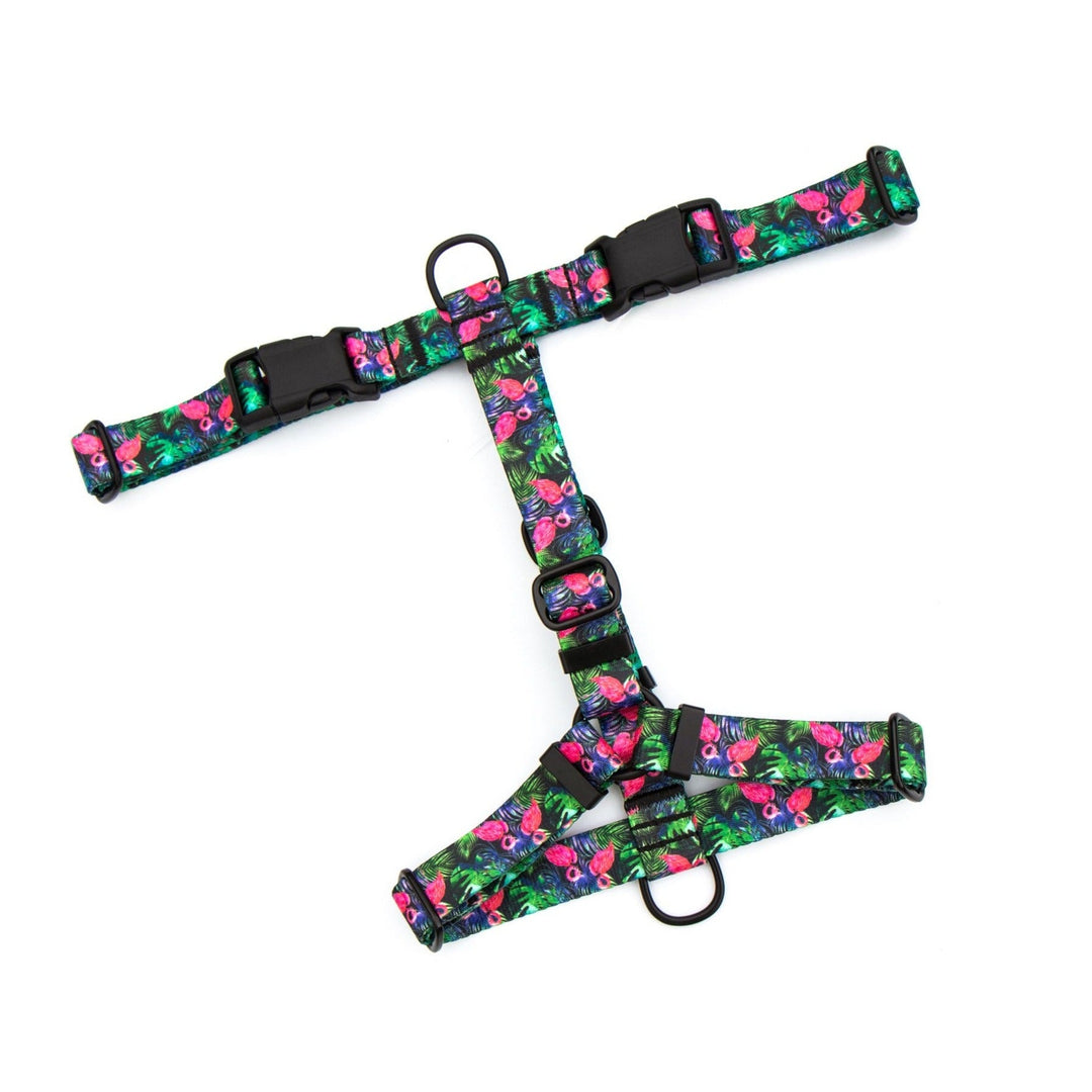 Tropical Flamingo No Pull Dog Harness | SeaFlower Co
