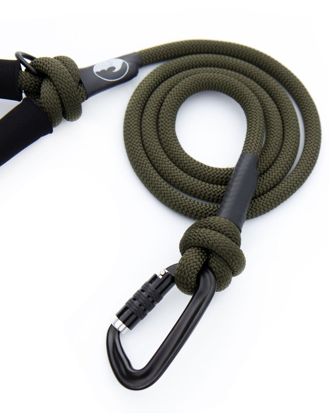 Army Green Rope Leash With Neoprene Handle | SeaFlower Co